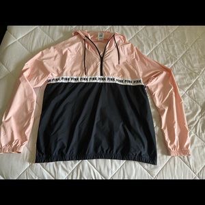 PINK Pullover Half-zip Anorak